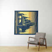 SF Futuristische Kirche 2 Wandteppich (Beispiel (Horizontal))