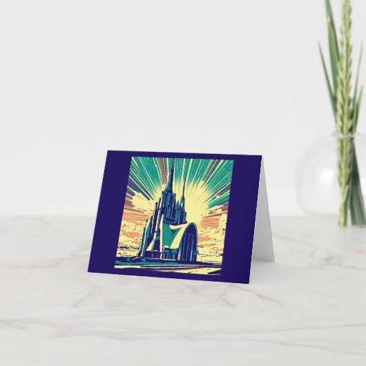 SF Futuristische Kirche 3 Karte (Vorderseite)