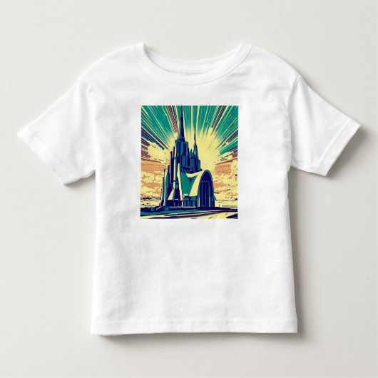 SF Futuristische Kirche 3 Kleinkind T-shirt (Vorderseite)