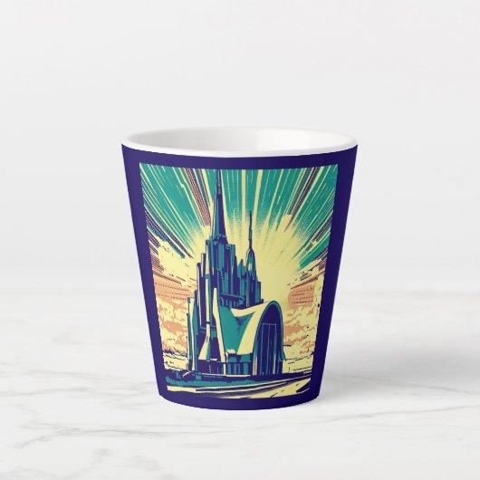 SF Futuristische Kirche 3 Milchtasse (Vorderseite)