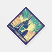 SF Futuristische Kirche 3 Serviette (Ecke)