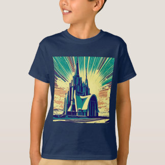 SF Futuristische Kirche 3 T-Shirt