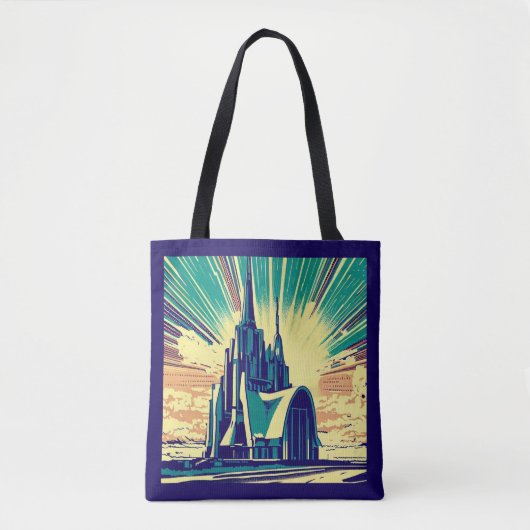 SF Futuristische Kirche 3 Tasche (Vorderseite)