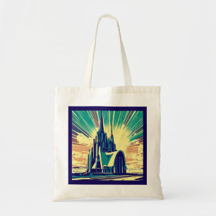SF Futuristische Kirche 3 Tragetasche