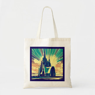 SF Futuristische Kirche 3 Tragetasche