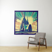 SF Futuristische Kirche 3 Wandteppich (Beispiel)