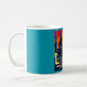 SF Futuristischer Stadtwaldschnitt 1 Kaffeetasse (Links)