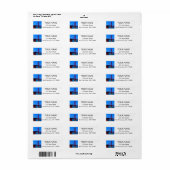 SF Golden Gate Bridge #7 Rücksendeadressen-Aufkleb (Vorne)