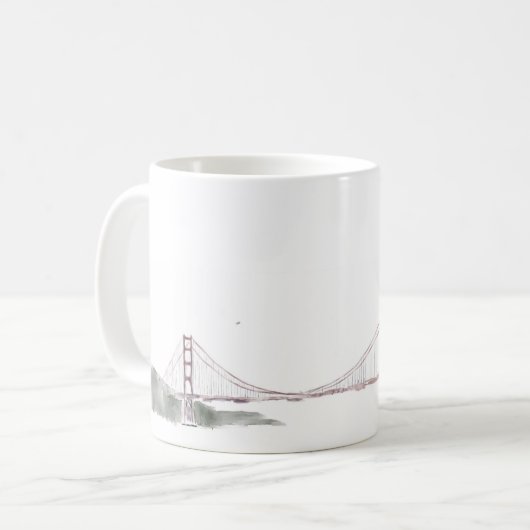 SF Golden Gate Bridge Kaffeetasse (Vorderseite Links)