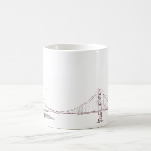 SF Golden Gate Bridge Kaffeetasse (Mittel)
