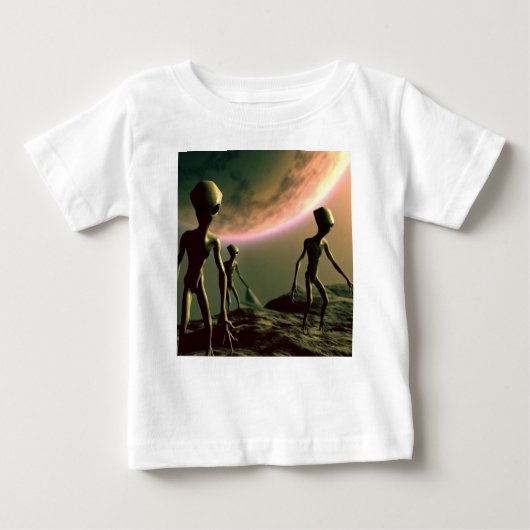 SF Grau Außerirdischen 2 Baby T-shirt (Vorderseite)