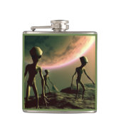 SF Grau Außerirdischen 2 Flachmann (Vorderseite)