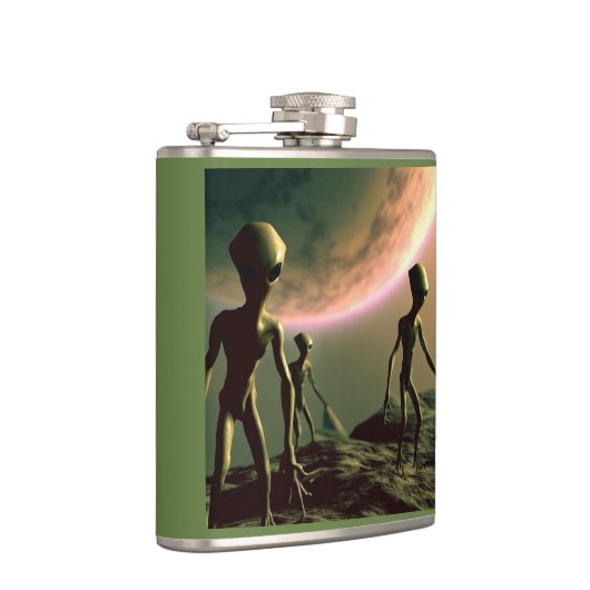 SF Grau Außerirdischen 2 Flachmann (Rechts)