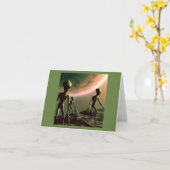 SF Grau Außerirdischen 2 Karte (Gelbe Blume)