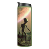 SF Grau Außerirdischen 2 Thermosbecher (Nach rechts gedreht)