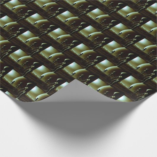 SF Graue Außerirdischen 1 Geschenkpapier (Ecke)