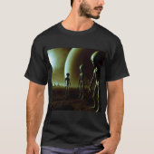 SF Graue Außerirdischen 1 T-Shirt (Vorderseite)