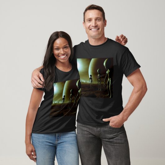 SF Graue Außerirdischen 1 T-Shirt (Unisex)