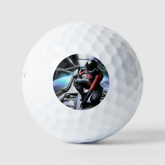 SF-Helden in Raumfahrt (2) Golfball (Vorderseite)