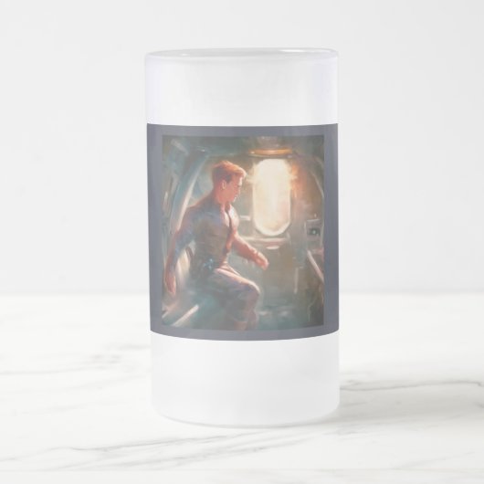 SF Hero Abard Spaceship 1 Mattglas Bierglas (Mittel)