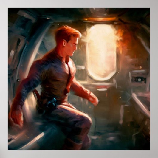 SF Hero Abard Spaceship 1 Poster (Vorne)