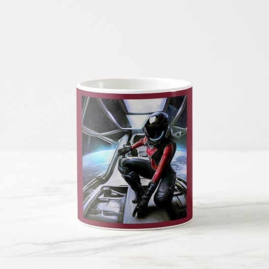 SF Hero Abard Spaceship 2 Kaffeetasse (Mittel)