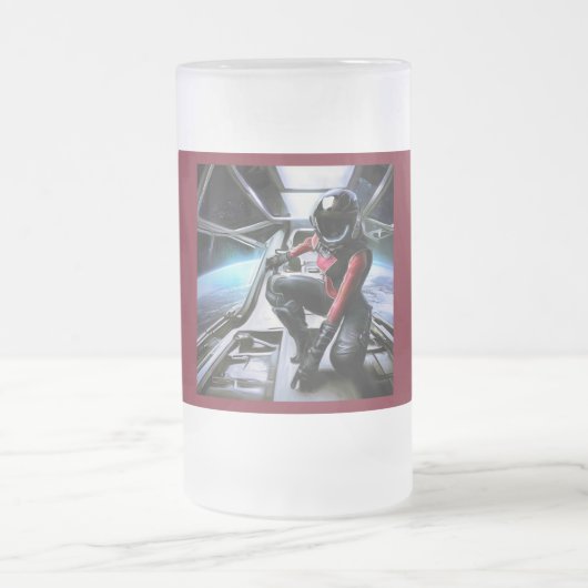 SF Hero Abard Spaceship 2 Mattglas Bierglas (Mittel)