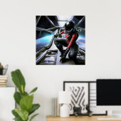 SF Hero Abard Spaceship 2 Poster (Heimbüro)