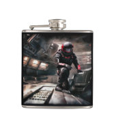 SF Hero Abard Spaceship 3 Flachmann (Vorderseite)