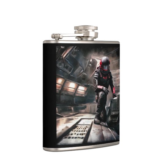 SF Hero Abard Spaceship 3 Flachmann (Rechts)