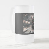 SF Hero Abard Spaceship 3 Mattglas Bierglas (Vorderseite Links)