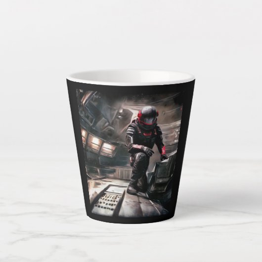 SF Hero Abard Spaceship 3 Milchtasse (Vorderseite)