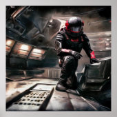 SF Hero Abard Spaceship 3 Poster (Vorne)