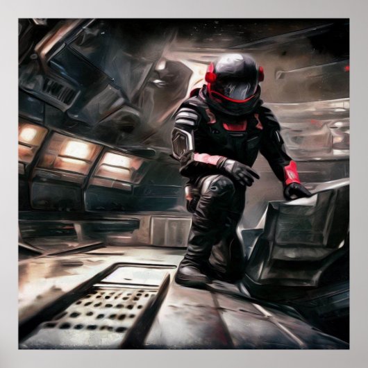 SF Hero Abard Spaceship 3 Poster (Vorne)