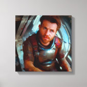 SF Hero Abard Spaceship 4 Leinwanddruck (Vorderseite)