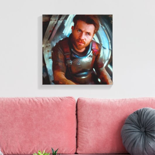 SF Hero Abard Spaceship 4 Leinwanddruck (Insitu (Wohnzimmer))