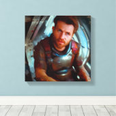 SF Hero Abard Spaceship 4 Leinwanddruck (Insitu (Holzboden))