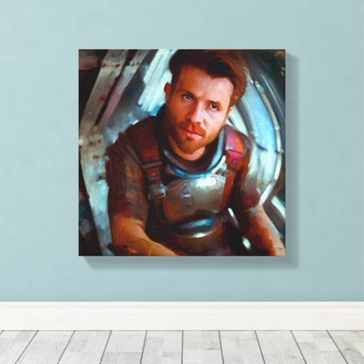 SF Hero Abard Spaceship 4 Leinwanddruck (Insitu (Holzboden))