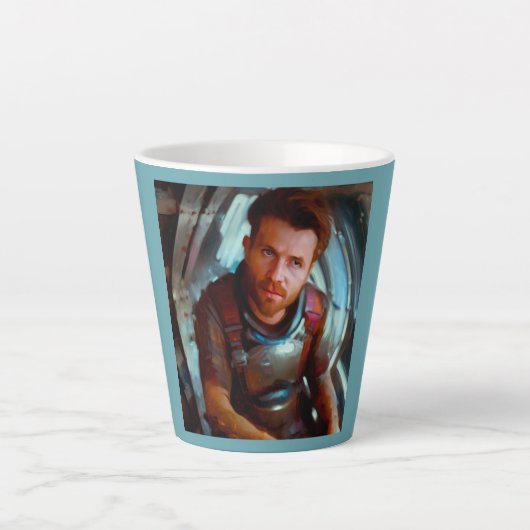 SF Hero Abard Spaceship 4 Milchtasse (Vorderseite)