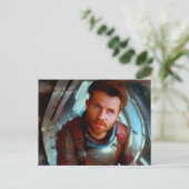 SF Hero Abard Spaceship 4 Postkarte (Stehend Vorderseite)