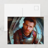 SF Hero Abard Spaceship 4 Postkarte (Vorne/Hinten)