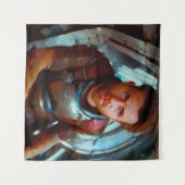 SF Hero Abard Spaceship 4 Wandteppich (Vorderseite (Horizontal))