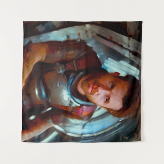 SF Hero Abard Spaceship 4 Wandteppich (Vorderseite (Horizontal))