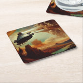 SF Italienische Meister Stil 3 Rechteckiger Pappuntersetzer (angewinkelt)