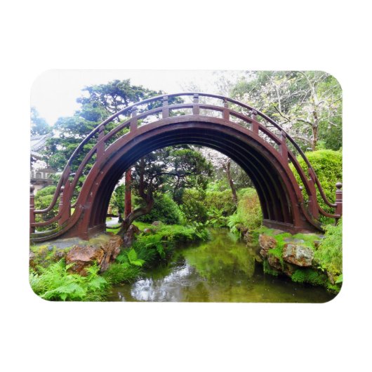 SF Japanese Tea Garden Drum Bridge #2 Magnet (Horizontal)