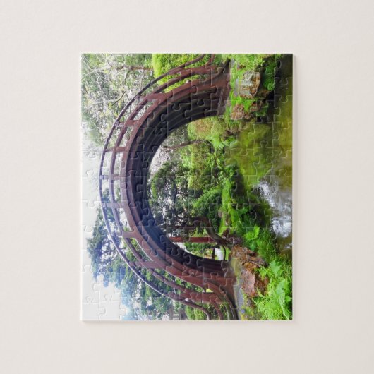 SF Japanese Tea Garden Drum Bridge #2 Puzzle (Vertikal)