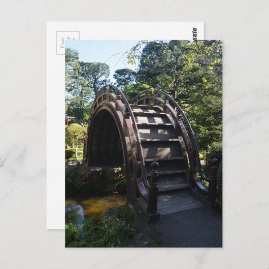 SF Japanese Tea Garden Drum Bridge Postcard Postkarte (Vorne/Hinten)