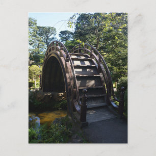 SF Japanese Tea Garden Drum Bridge Postcard Postkarte