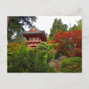SF Japanese Tea Garden Temple Gate #3 Postcard Postkarte