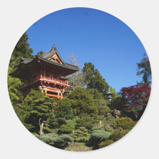 SF Japanese Tea Garden Temple Gate Stickers (Vorderseite)